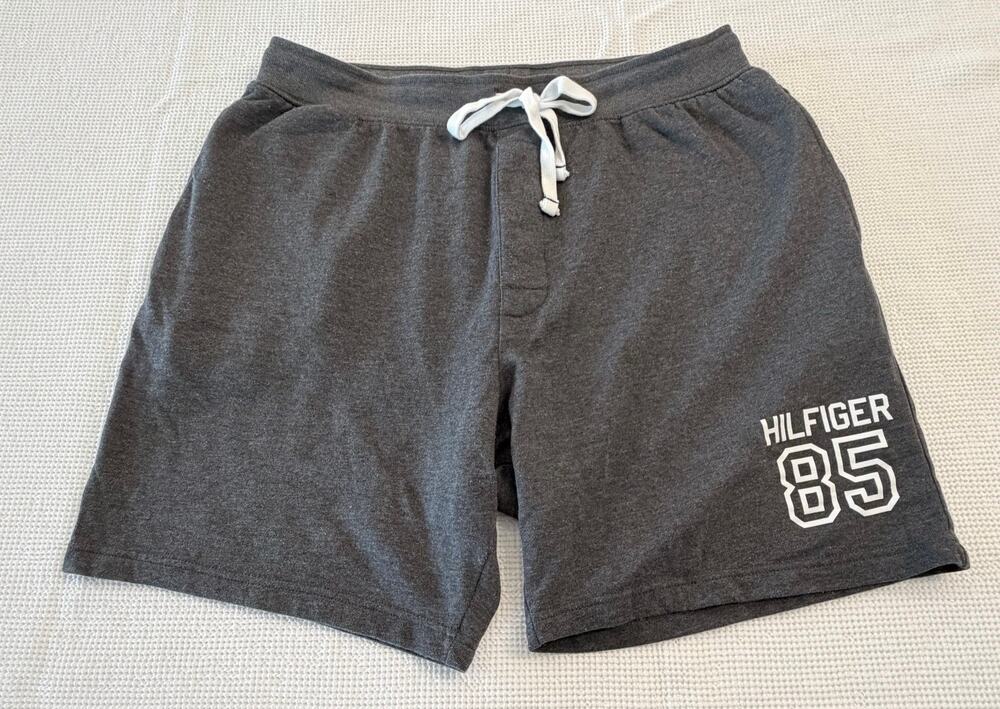 Tommy Hilfiger HILFIGER 85 Sweat Shorts Gray Drawstring Men’s L